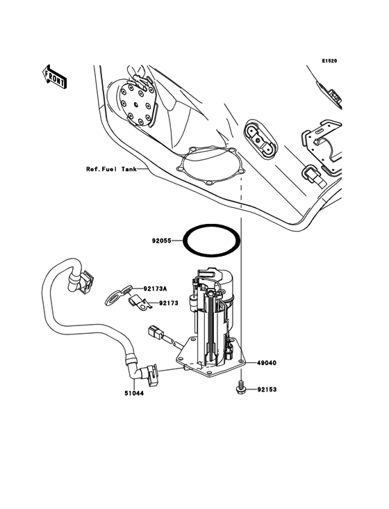 ZX1000 Топливный насос