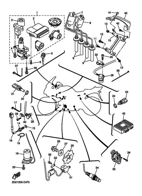 FJR1300AS Equipo electrico