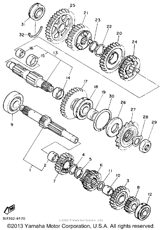 FZR1000A Трансмиссия