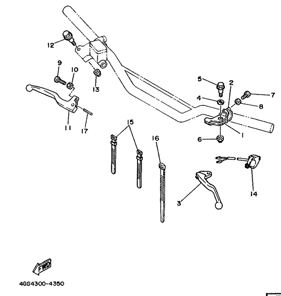 Handle switch. lever