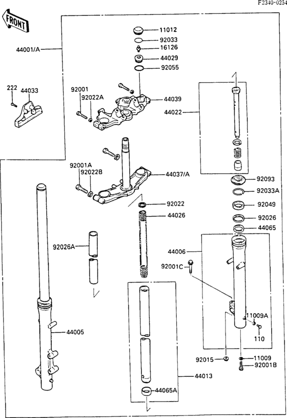 Front fork(1/2)