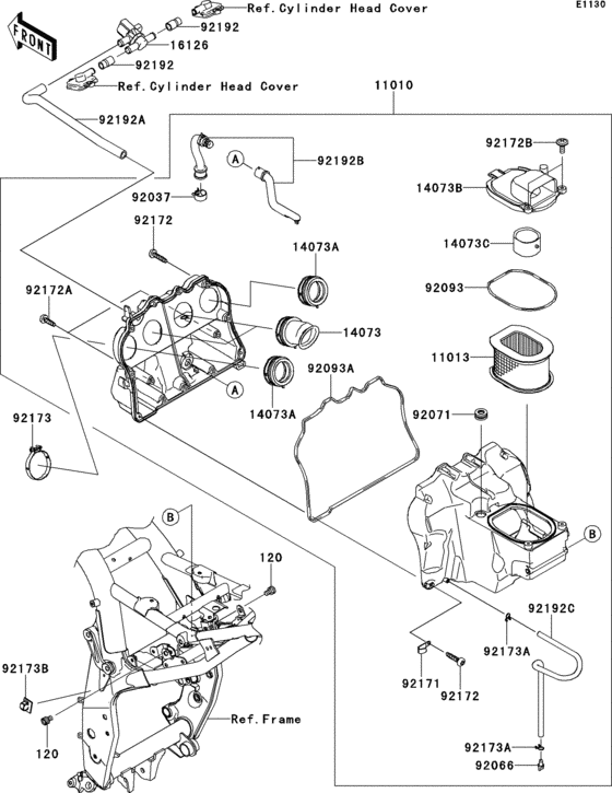 ZR800 Воздушный фильтр