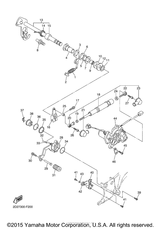 FJR1300A Вал переключения