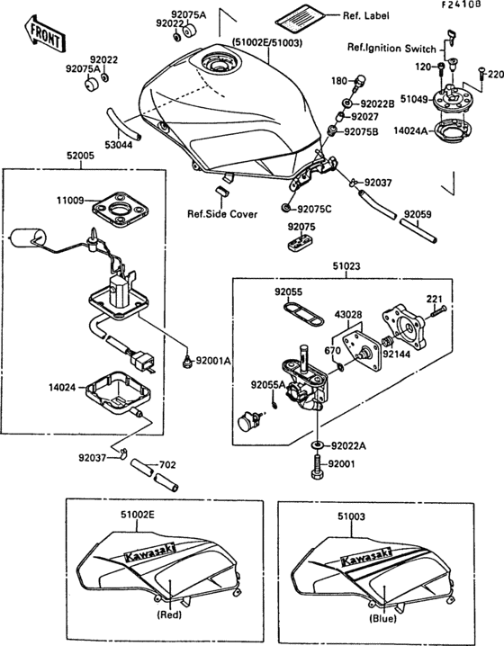 Fuel tank(zx750-f3)