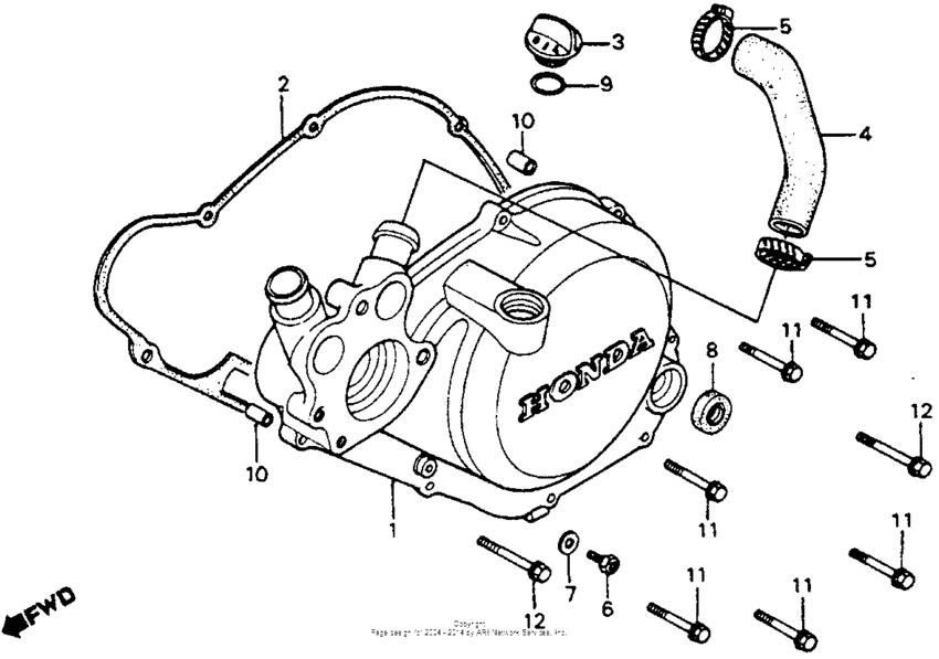 Left crankcase cover 81-82