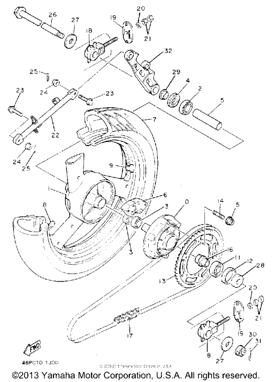 XJ600SEC Переднее колесо