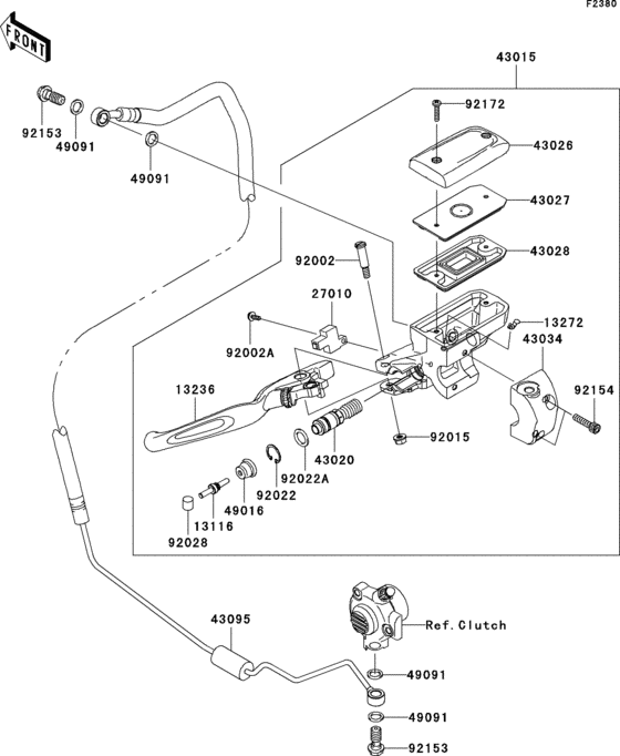 VN1700 Цилиндр сцепления