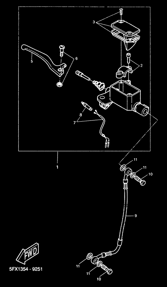 CW50RS Главный тормозной цилиндр