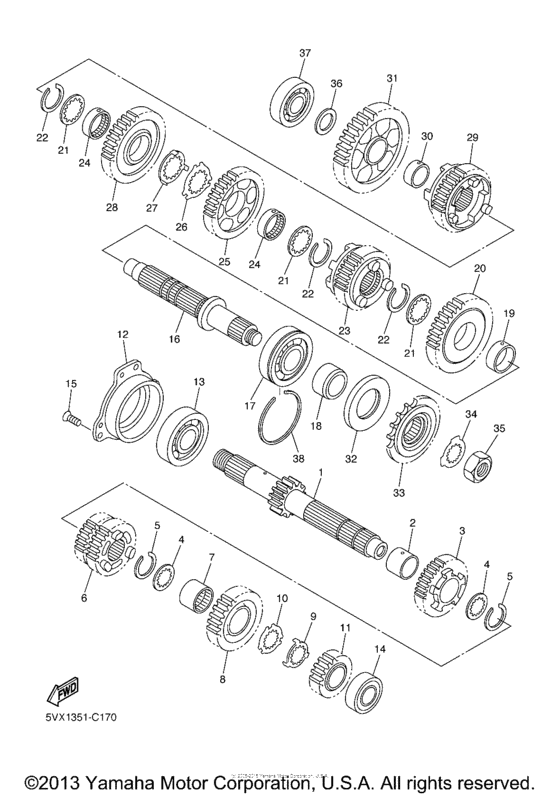 FZ600SS Трансмиссия