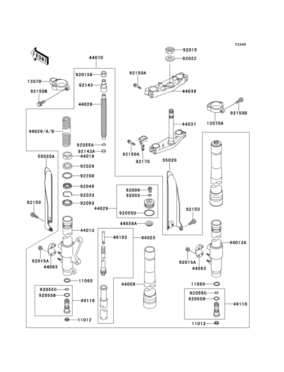 Front fork(1/2)