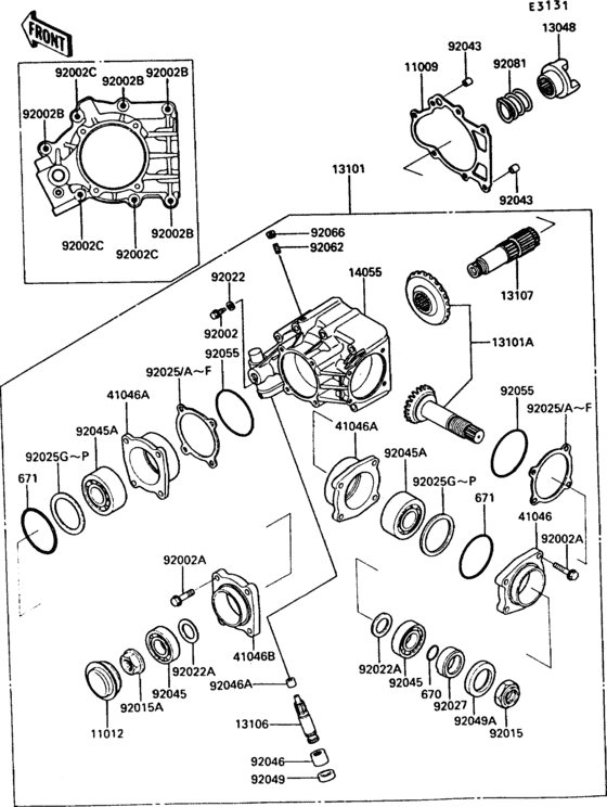  Front bevel gear(1 / 2)