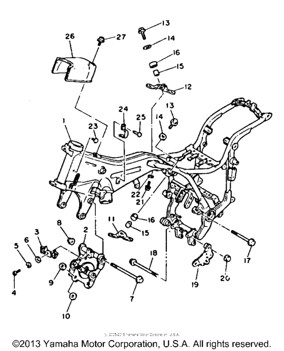XV750BC Рама