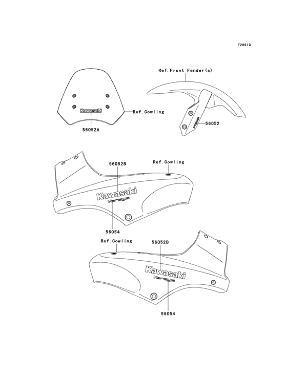 KLE650 Decals(blue)(black)(b8f)(black)(b9f)