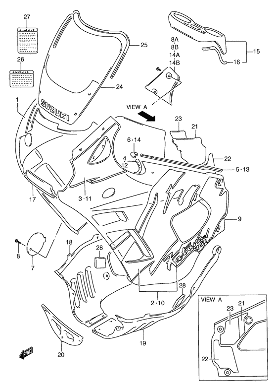 Cowling body