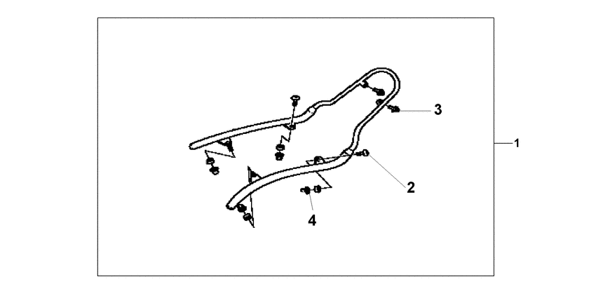 VT600CD Backrest stay