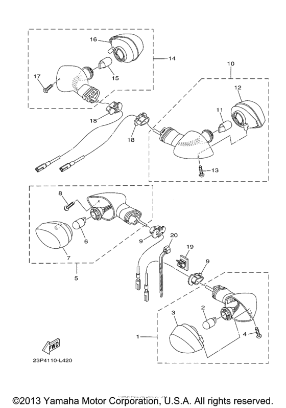 XT1200Z Поворотники