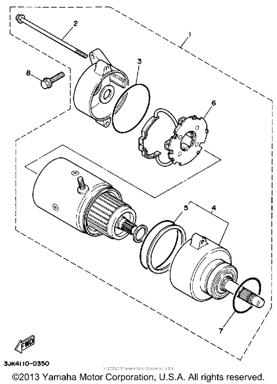 XV1100AC Стартер