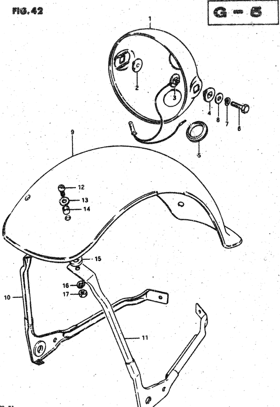 Headlamp housing - front fender