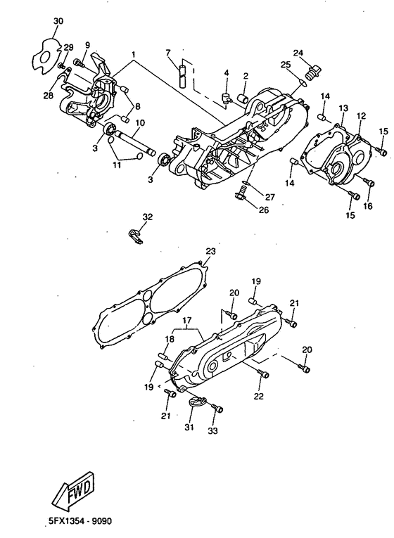 CW50RS Картер двигателя