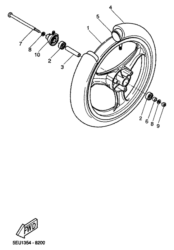 YH50 Переднее колесо