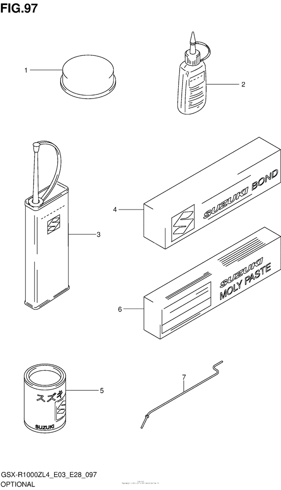 GSX-R1000Z Дооснащение -опции
