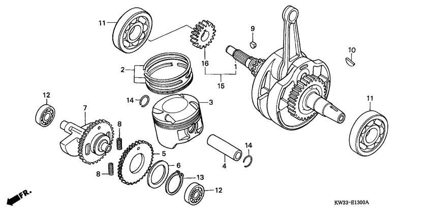Crankshaft /piston