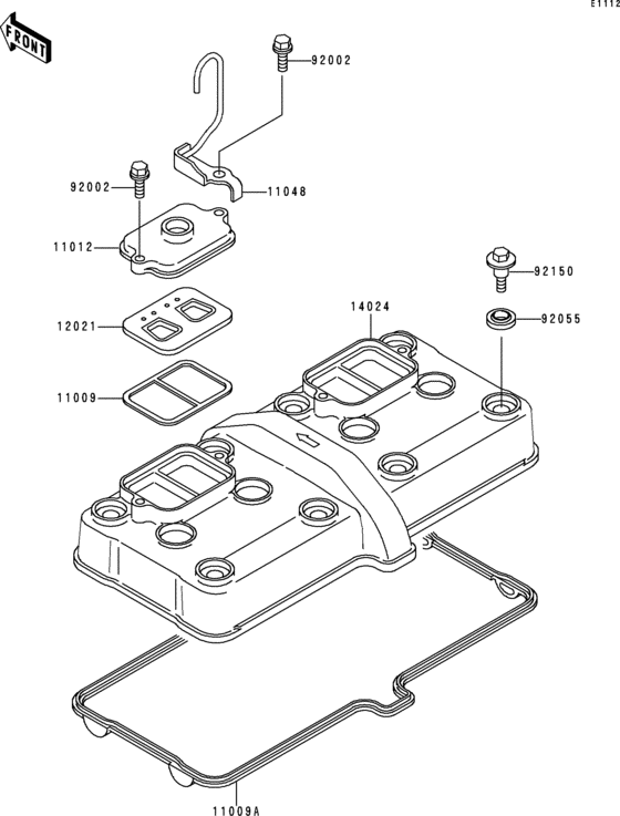 ZX600 Крышка головки цилиндров