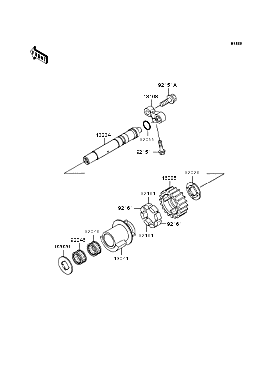 ZX1200 Валансирный вал