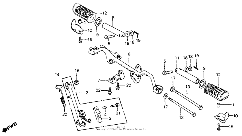 CM200 Step + side stand