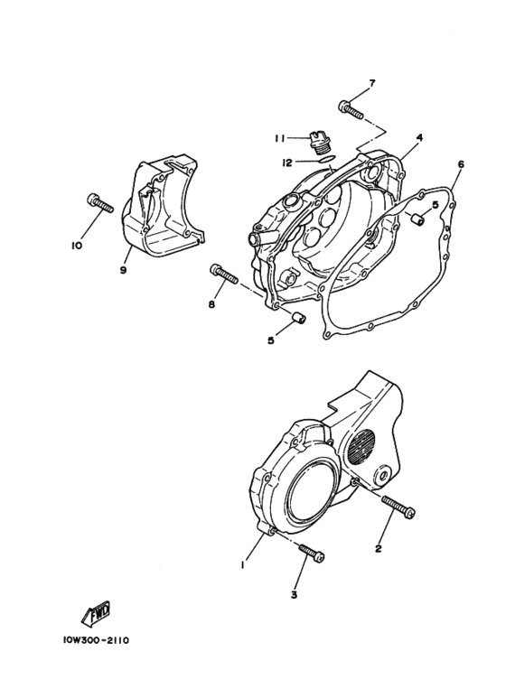Crankcase cover ass`y  (v
