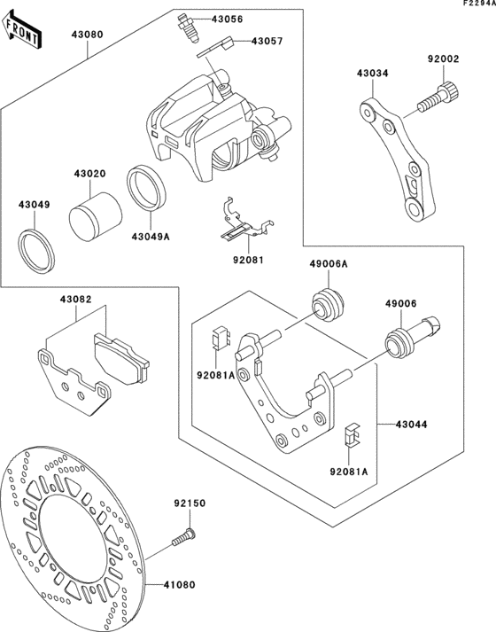 Rear brake(zg1000-a19)