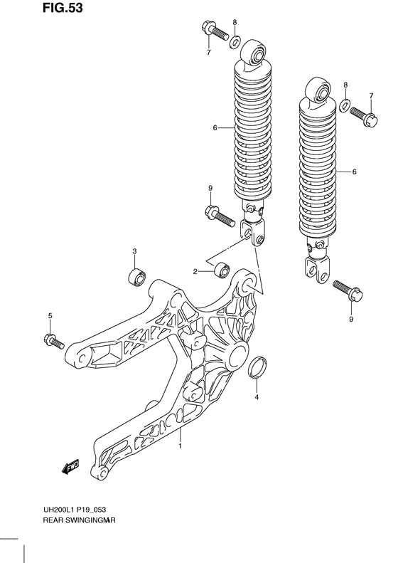 Rear swingingarm