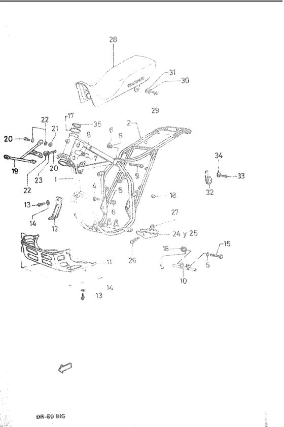 Frame and seat