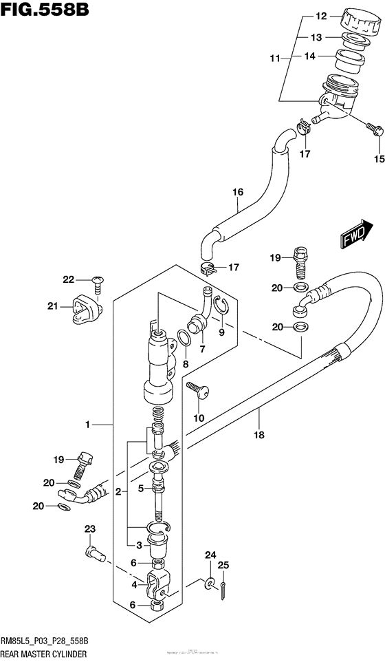Rear Master Cylinder (Rm85L5 P28)