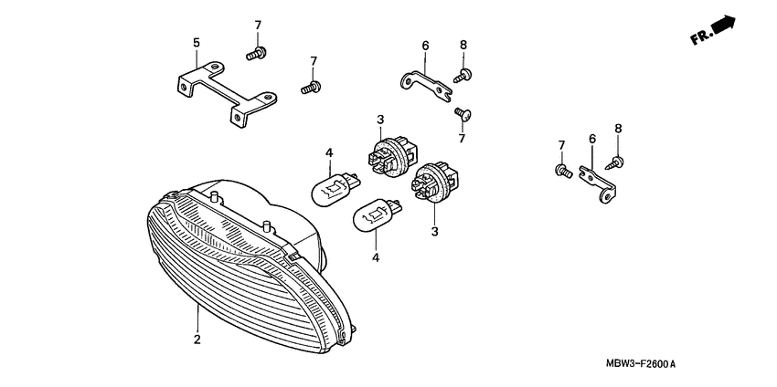  Taillight unit ass`y