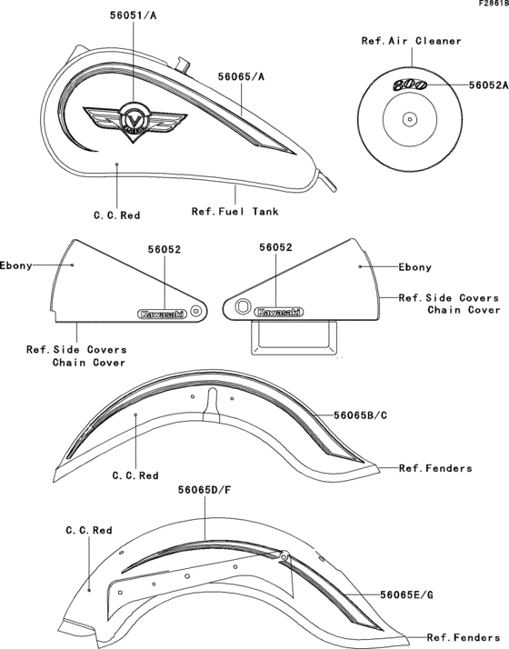 VN800 Decals(c.c.red)(vn800-b7)
