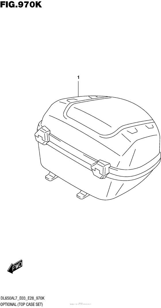 DL650X (ABS) Optional (Top Case Set)