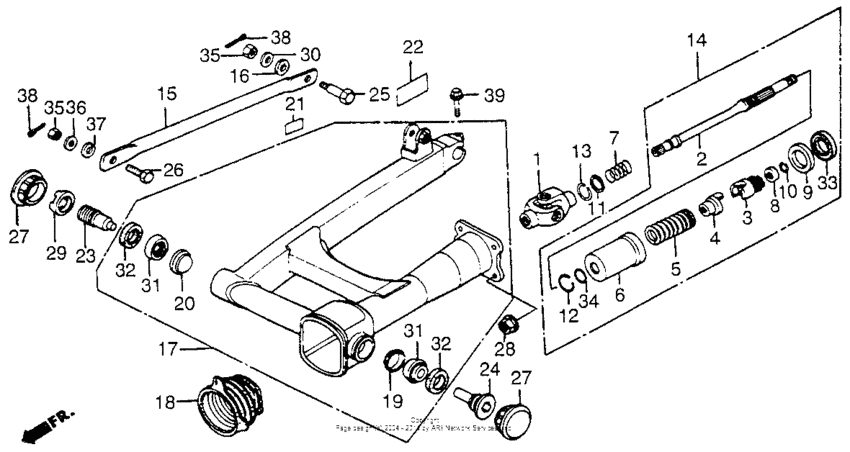 Swingarm + drive shaft