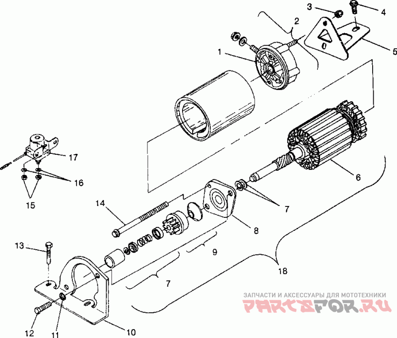 Как снять крышку стартера снегохода Starting motor ultra touring 0975378 and european ultra touring e975378 для снег