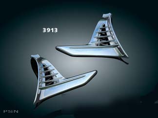 Louvered chrome battery box covers for gl1800