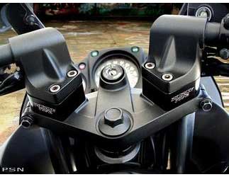 Roaring toys handlebar risers with front lowering blocks