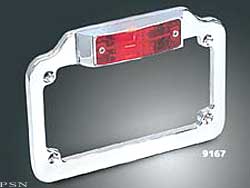Lighted license plate frame