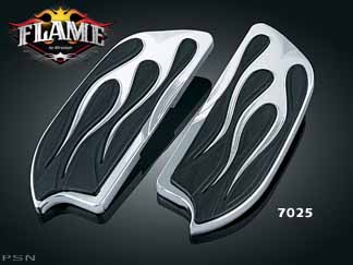 Flamed floorboard covers