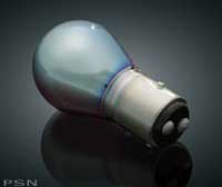 Iridium coated red incandescent bulb