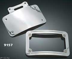 Curved license plate frame
