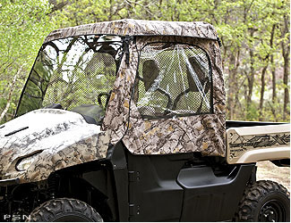Soft side cab curtains - camo