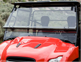 Two-piece folding windscreen