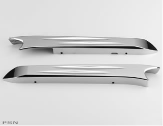 Billet rear fender rails - fluted