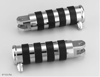 Billet rider footpegs - fluted