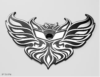 Chrome air cleaner emblem